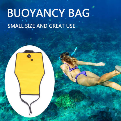 30Lbs Salvage Lift Bag with Open Bottom Scuba Diving Lift Bag High Visibility Swimming Salvage Bag for Scuba Diving Snorkeling